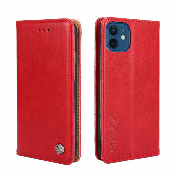 iPhone 11 Pro Wallet Flip Cover – Rød