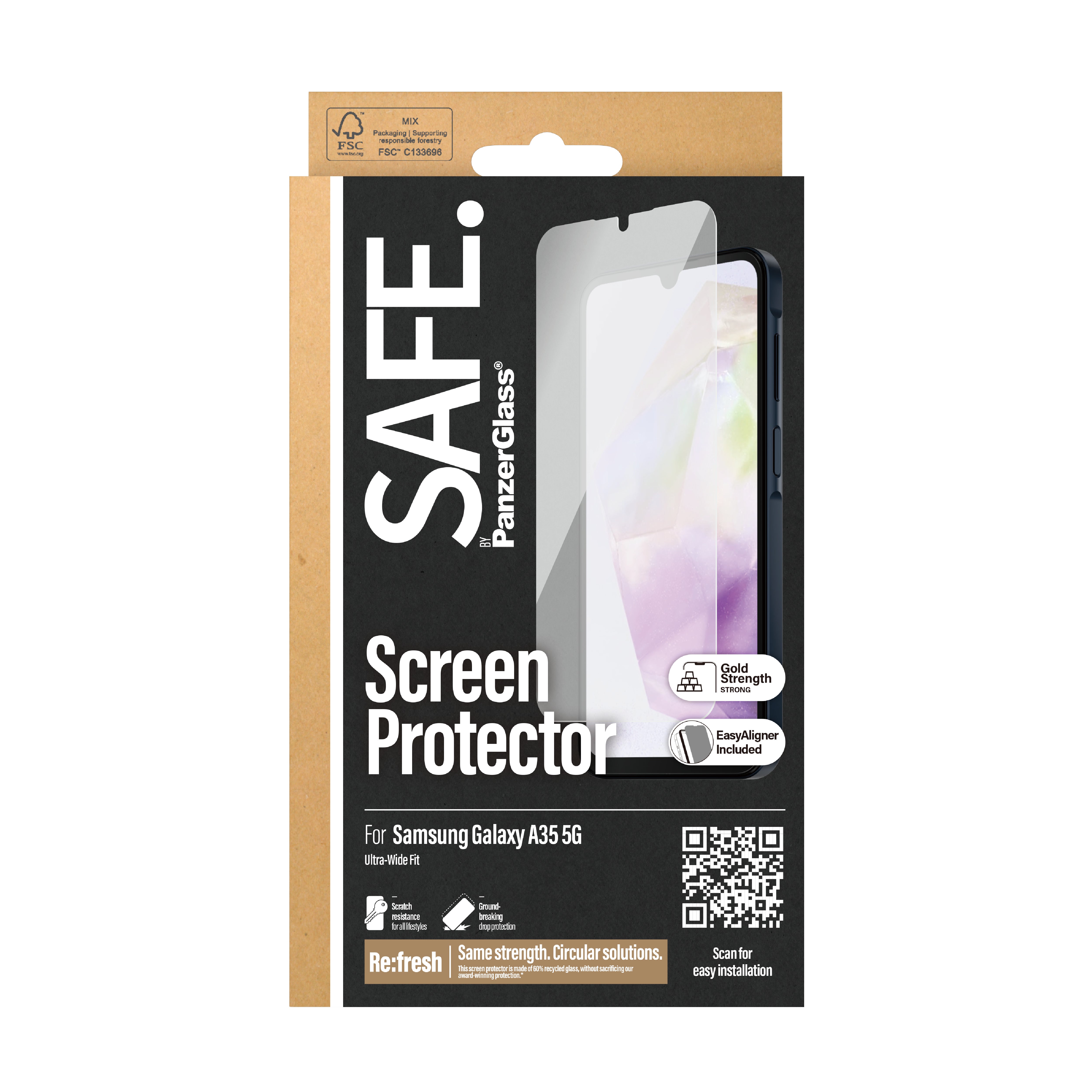 SAFE. Screen Protector Galaxy A35 5G UWF - billede 3