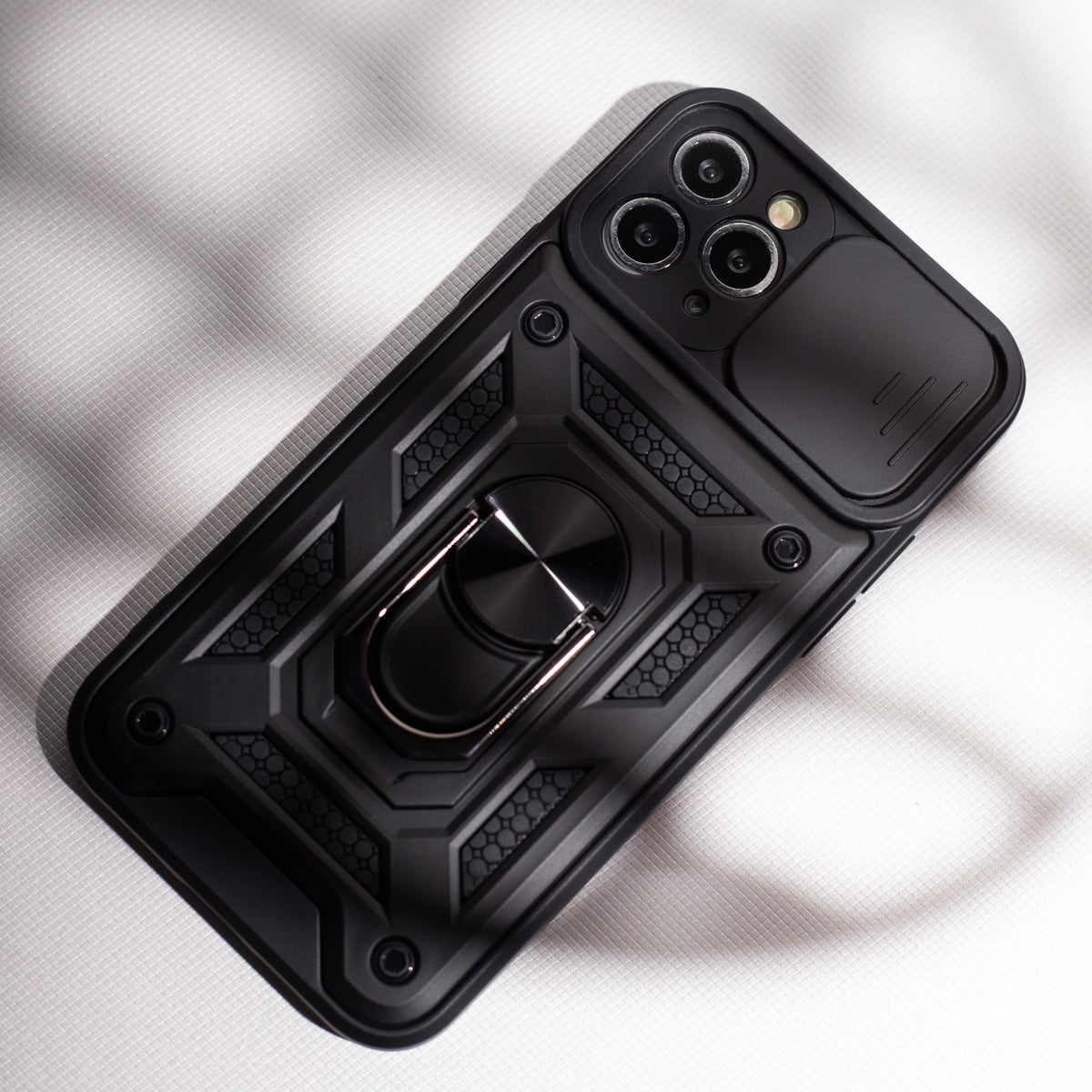 iPhone 16e / 17e Cover Defender Slide – Sort - billede 8