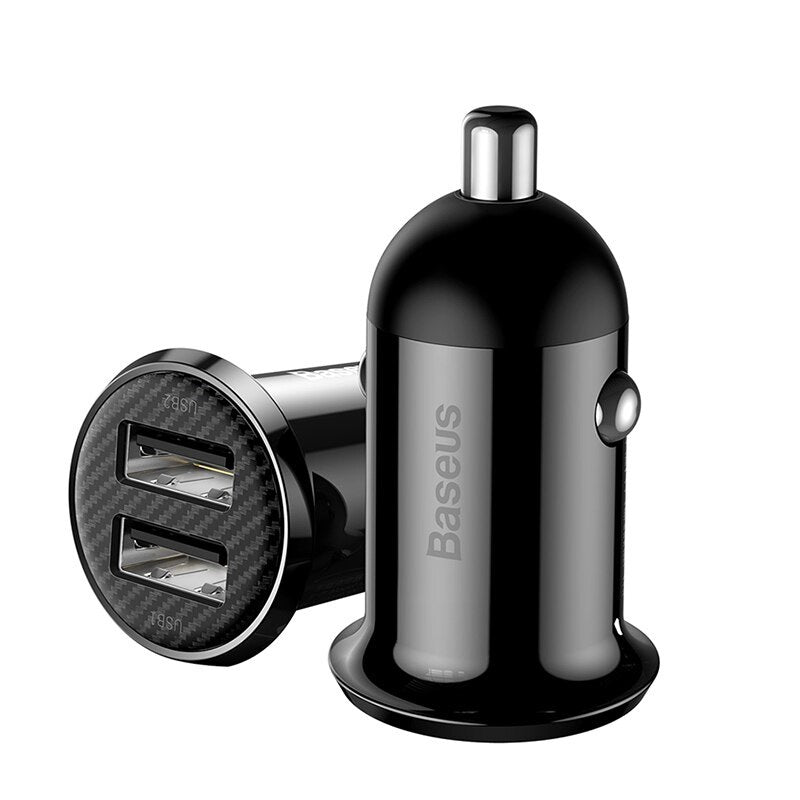 Baseus car charger Grain Pro 2x USB 4,8A black