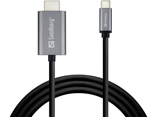 Kabel USBC/HDMI 2m Sølv