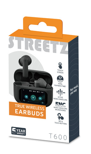 T600 TWS in-ear LCD ANC ENC BK