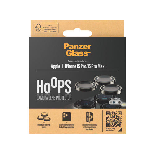 PanzerGlass Hoops for iPhone 15 Pro/Pro Max Black