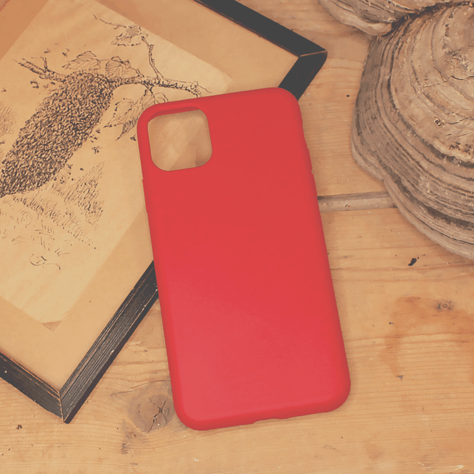 iPhone 11 Pro Cover Ansigt på baggrund – Hvid