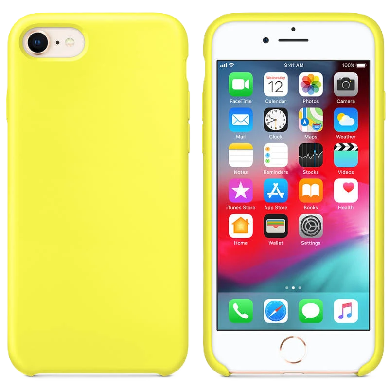 iPhone 7/8/SE Silicone Cover – Gul
