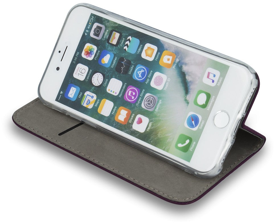 iPhone 16e / 17e Wallet Flip Cover Smart Magnetic – Burgundy