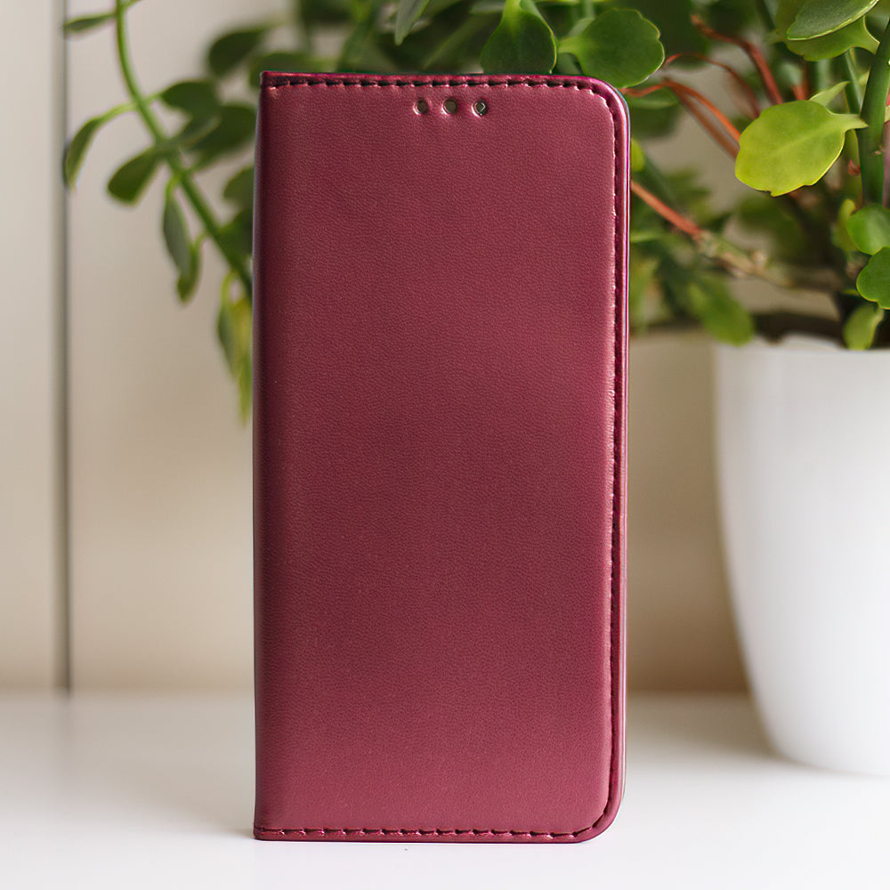 iPhone 16e / 17e Wallet Flip Cover Smart Magnetic – Burgundy