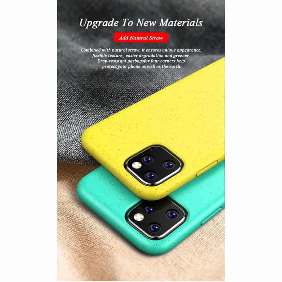 iPhone 11 Pro Cover Ansigt på baggrund – Hvid