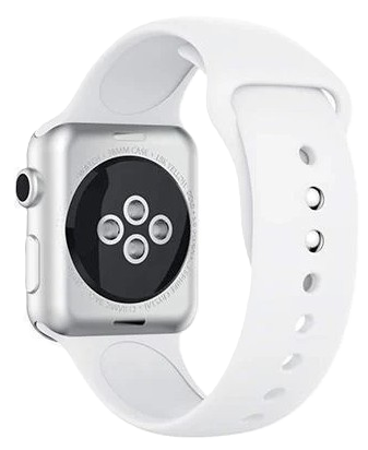 Apple watch 42/44/45 Silicone Hvid str. 38/40/41