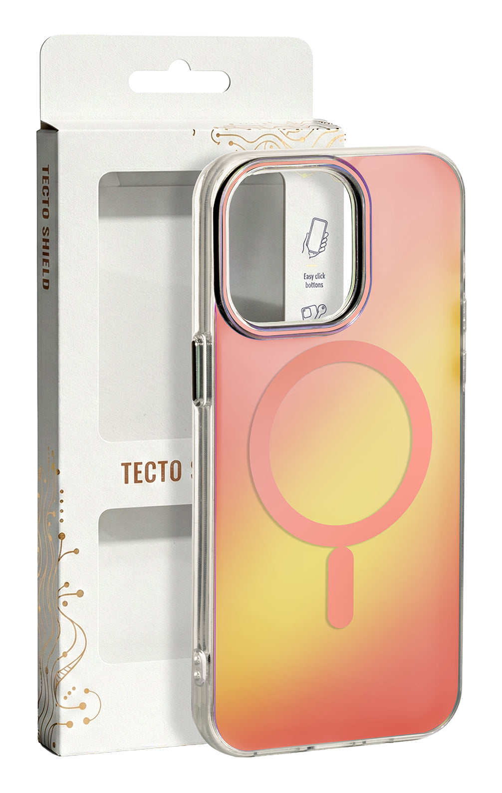 iPhone 17 Pro / 18 Pro MagSafe Cover Tecto Shield Aurora – Pink