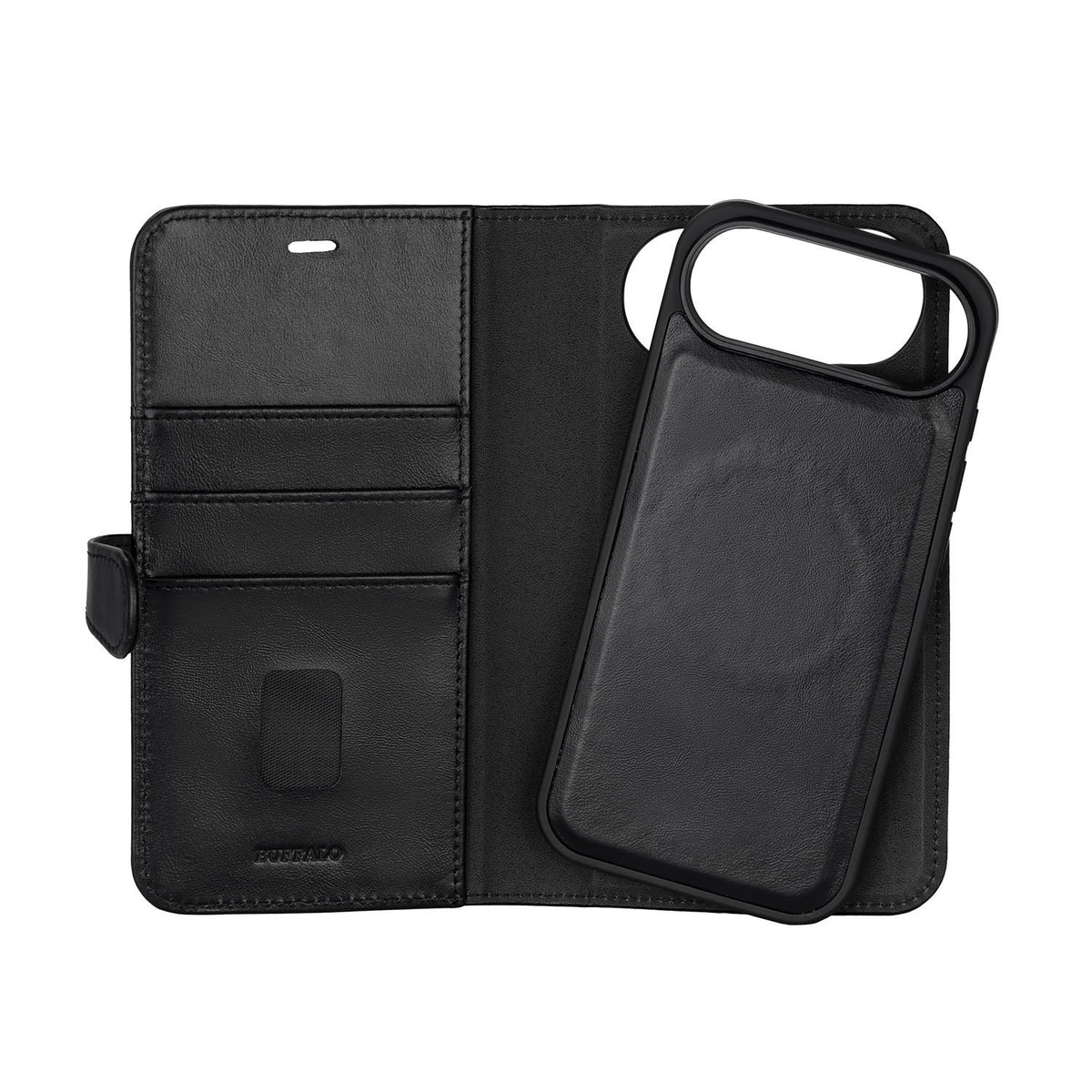 iPhone 17 Air Wallet Flip Cover 2 i 1 MAG – Sort – Buffalo - billede 4