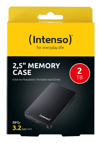 USB3 2,5" 2TB Intenso Sort