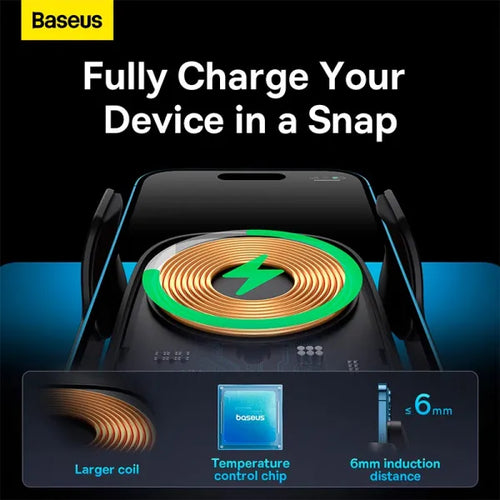 Baseus car holder Milky Way Pro with wireless charging function 15W black