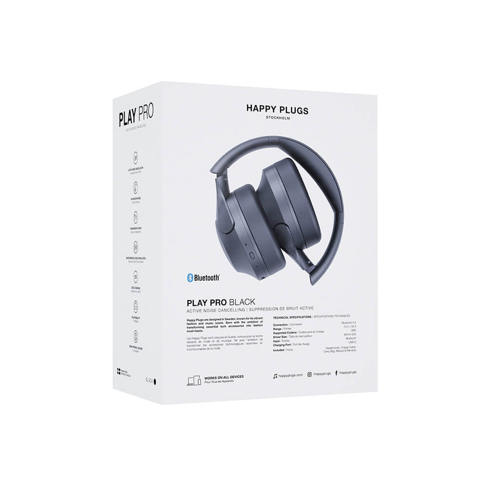 Høretelefoner Play Pro ANC Over-Ear Trådløs Sort - billede 10