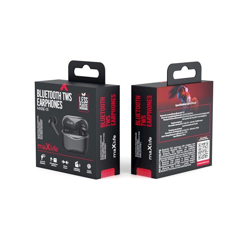 Maxlife Bluetooth earphones TWS MXBE-01 black - billede 7