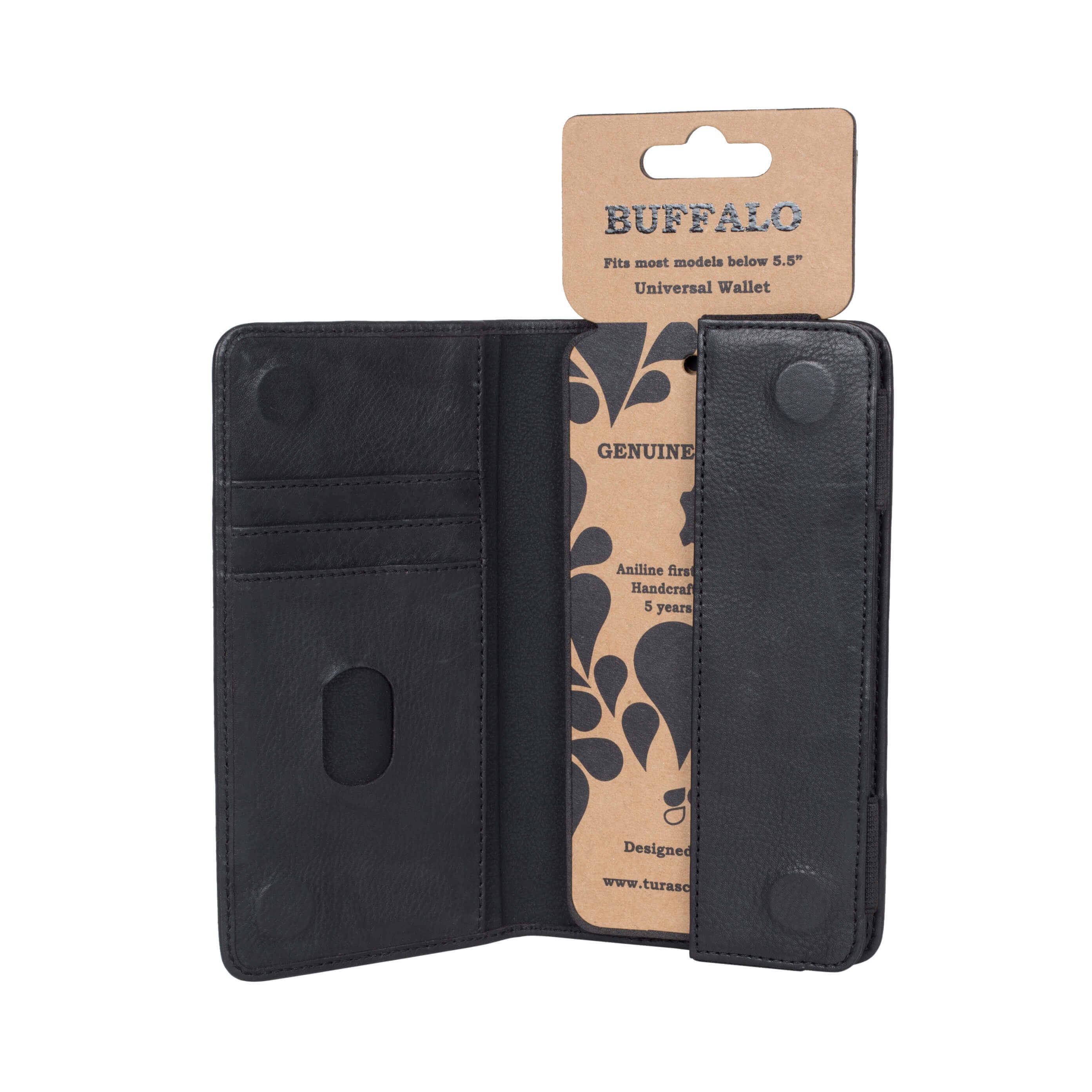 Wallet Sort <5,5" 3Kort Uni. - billede 5