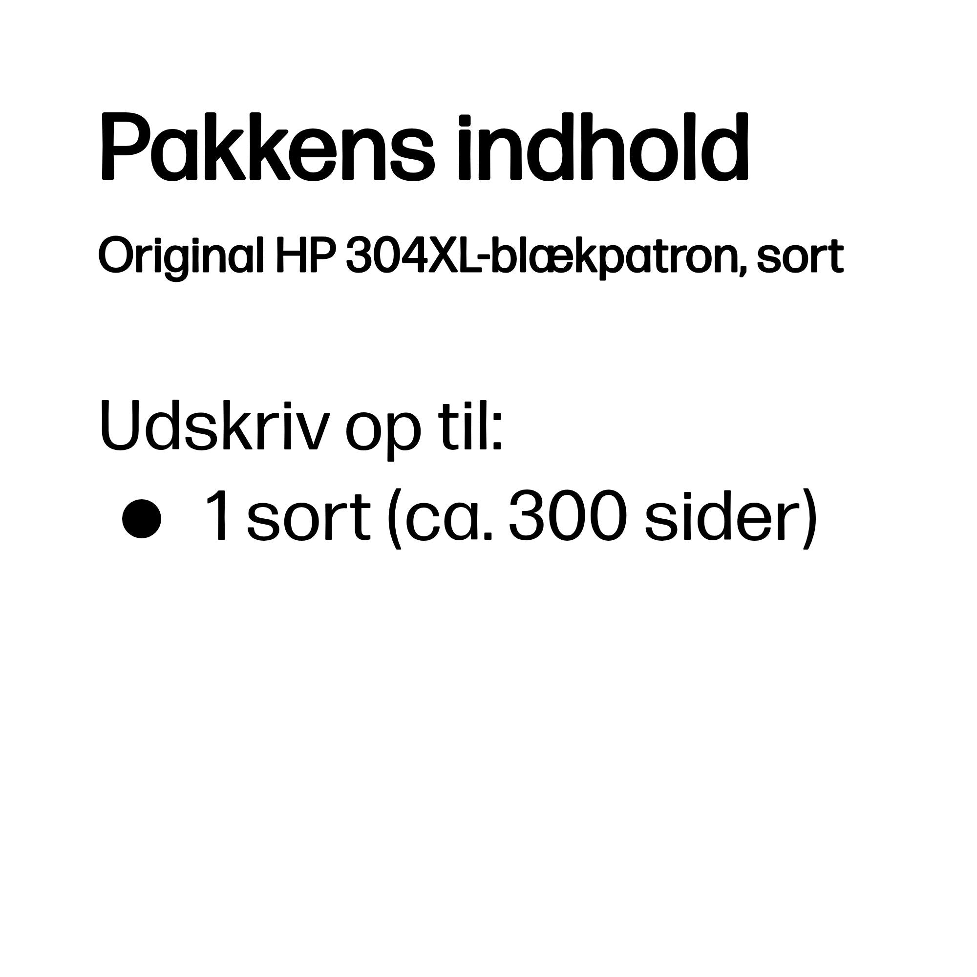 HP 304XL Black Ink - billede 3