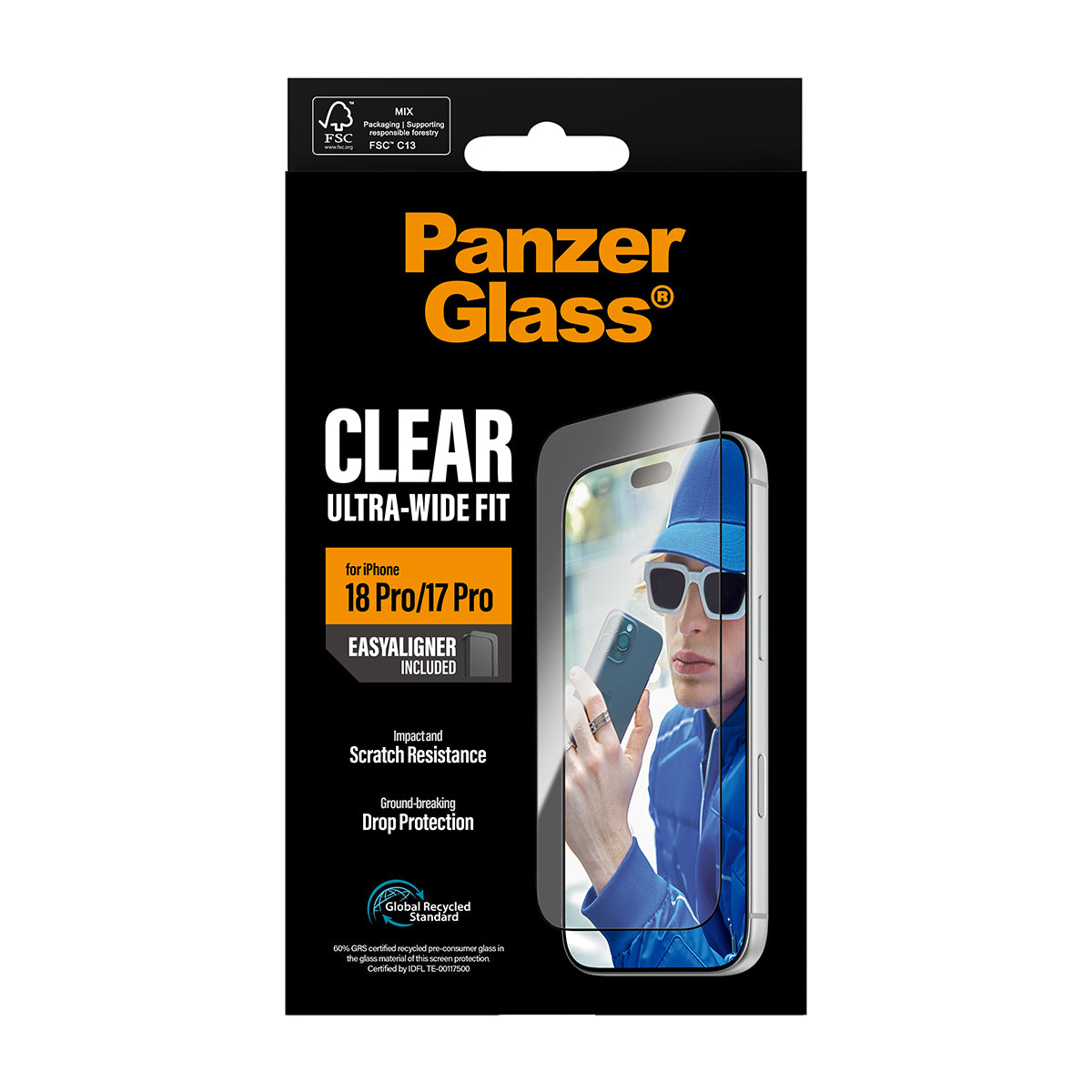 PG Screen Protector iPhone 18 Pro/17 Pro UWF w. EasyAligner - billede 3