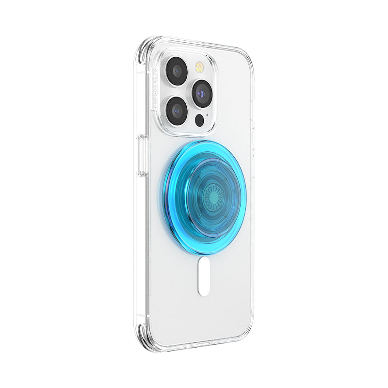 POPSOCKETS PopGrip for Magsafe Electric Blue Translucent - billede 5