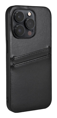iPhone 14 Pro Læder Cover med kortholder 2 6 1 – Sort – Buffalo