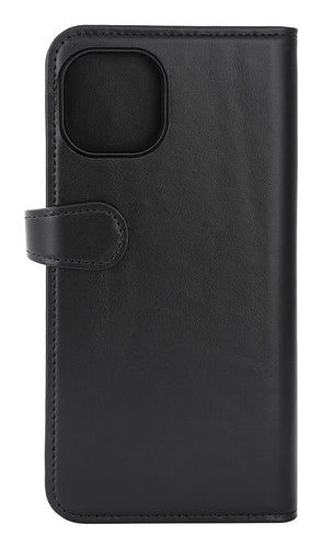 iPhone 15 Plus Læder Cover med kortholder 2in1 3 Magserie – Sort – Buffalo