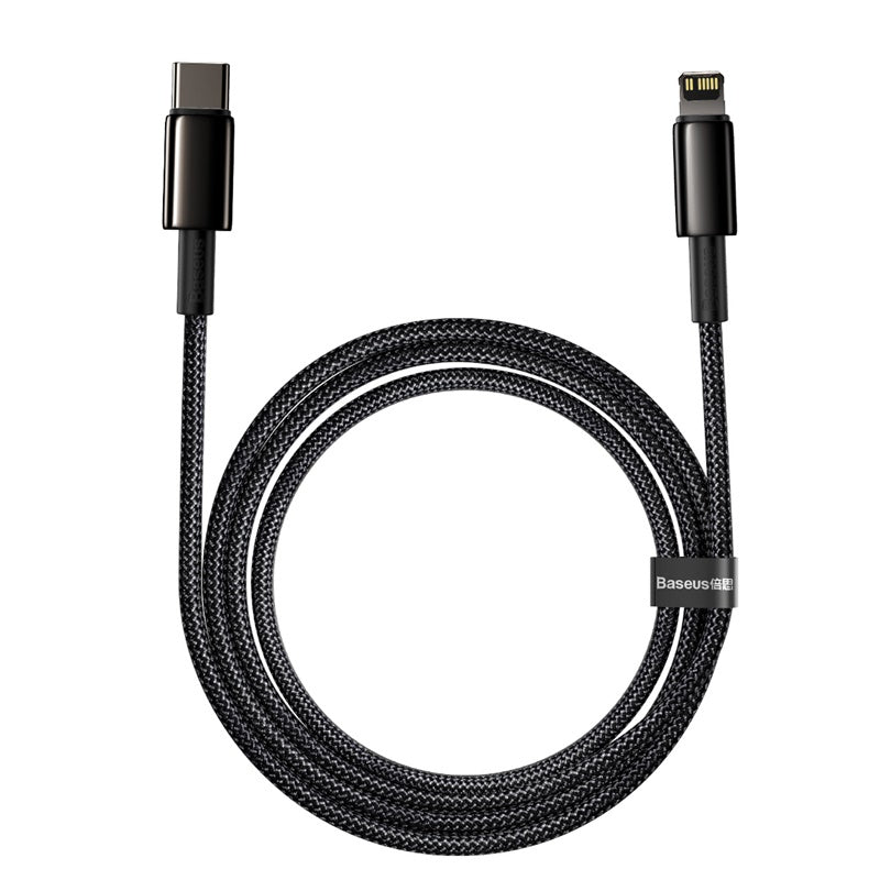 BASEUS USB Cable - Tungsten black CATLWJ-A01 Type-C -  lightning 2M 20W black - billede 5