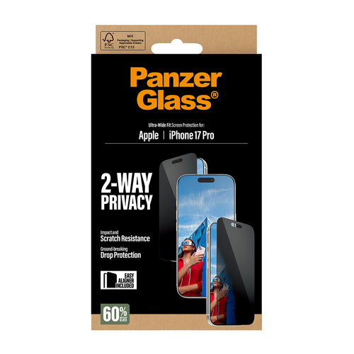 PG 2Way Privacy Screen Protect iPhone 17 Pro UWF EasyAligner