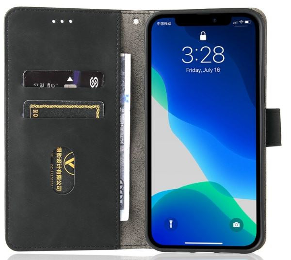 iPhone 14 Pro PU Wallet Flip Cover Folio – Sort - billede 2