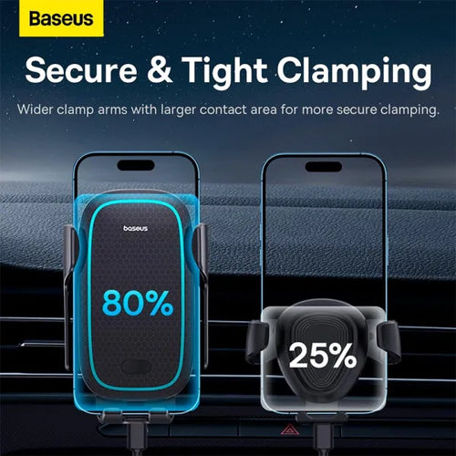 Baseus car holder Milky Way Pro with wireless charging function 15W black