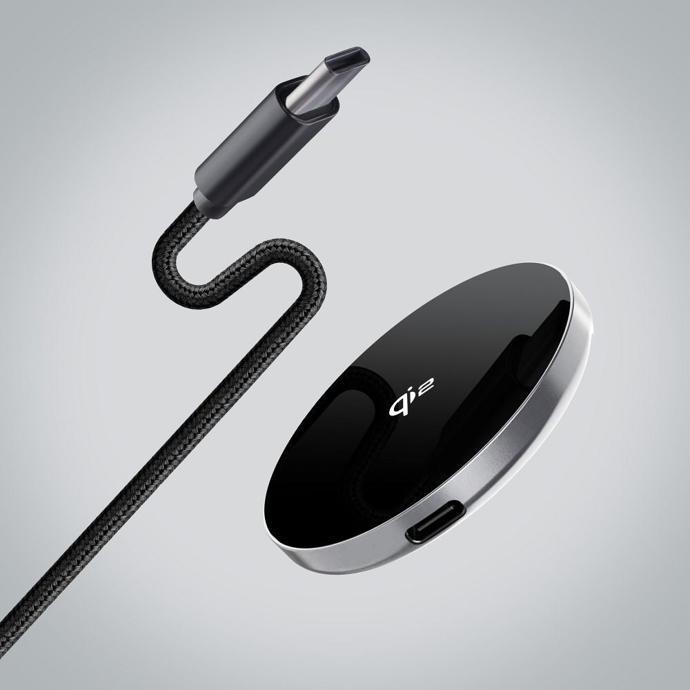 Trådløs oplader 15W Sølv Qi2 - billede 4