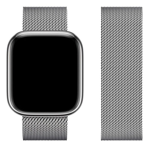 FORCELL Magnetic Stainless Steel Strap - Silver - 42/44/45/49 mm
