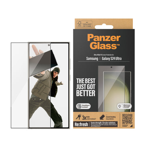 PG Screen Protector Galaxy S24 Ultra Ultra-Wide Fit wA