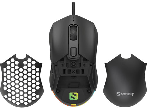 Sandberg FlexCover 6D Gamer Mouse, Black