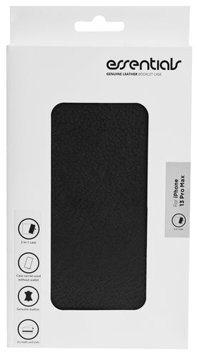 iPhone 13 Pro Max Læder Wallet Flip Cover detachable – Sort