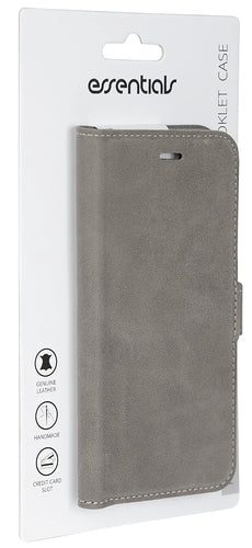 iPhone 6/7/8/SE Cover med kortholder Leath Wall 3 Gr – Grøn/Grå – Essentials