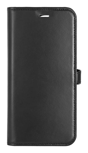 iPhone 16 Pro Læder Wallet Flip Cover 2 i 1 – Sort – Buffalo