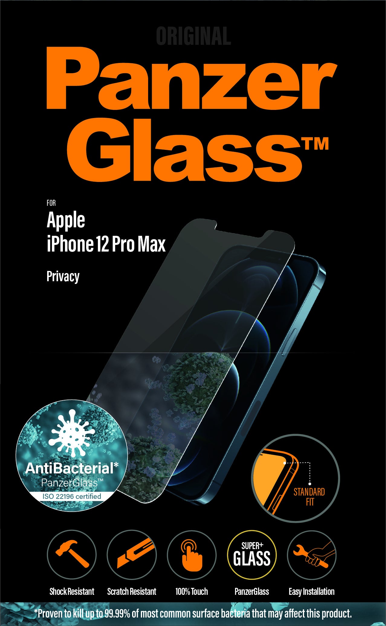 PanzerGlass iPhone 12 Pro Max Privacy AB - billede 2