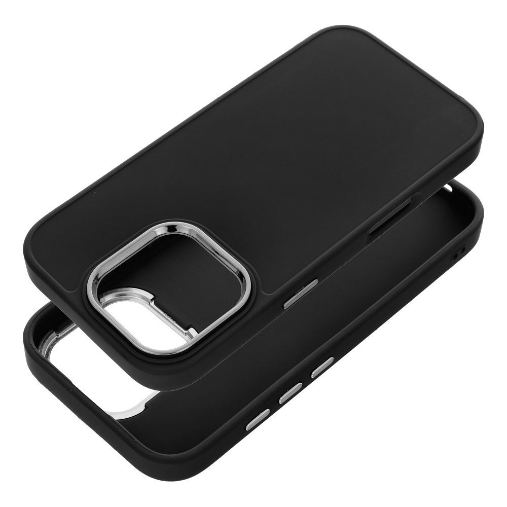 iPhone 16e / 17e Cover Frame – Sort/Sølv