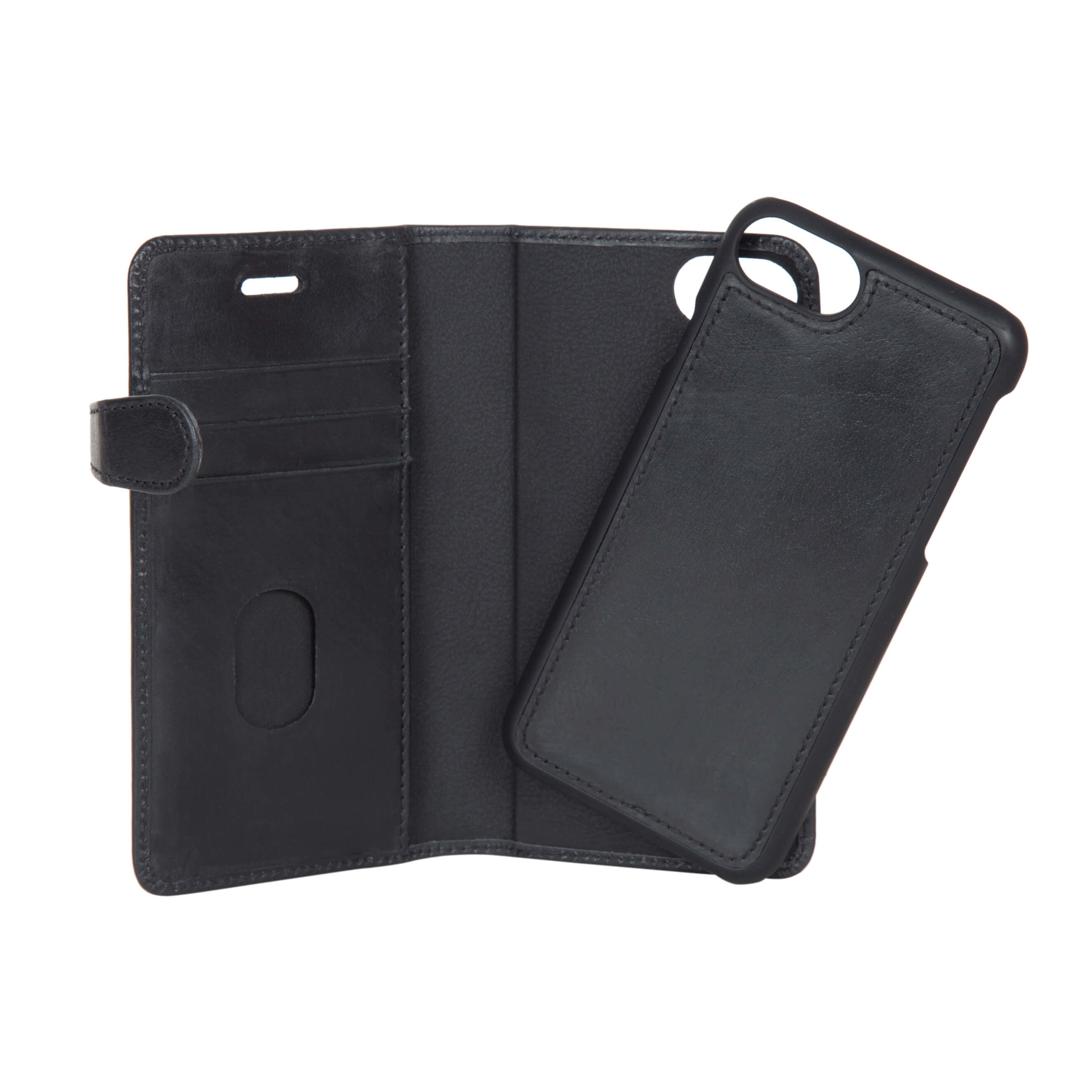 iPhone 6/7/8/SE Læder Wallet Flip Cover Gear – Sort – Buffalo - billede 5