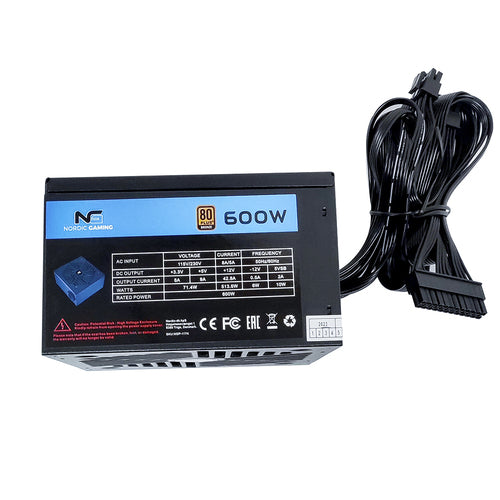 NORDIC GAMING 600W PSU 80+ B