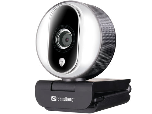 Sandberg Streamer USB Webcam Pro, Black/Silver