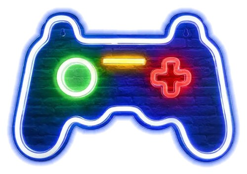 Neon controller skilt Blå