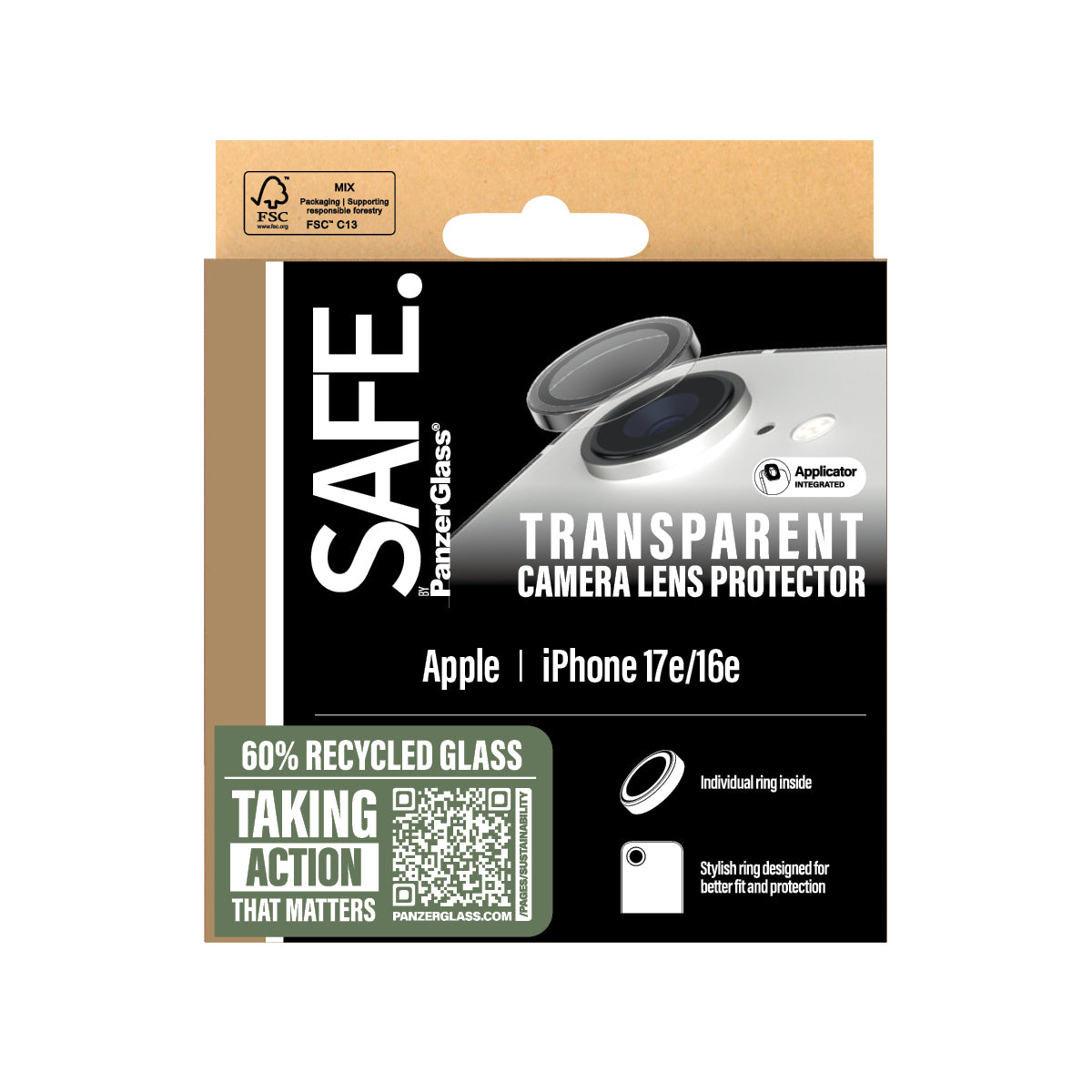 SAFE KameraGlass iPhone16E - billede 3