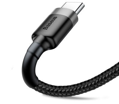 BASEUS USB Cable - USB Type-C 3M 2A Cafule CATKLF-UG1 black-grey - billede 4