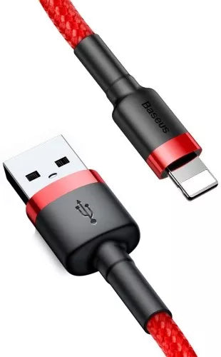 BASEUS Cable - CALKLF-R09 - USB - IPHONE LIGHTNING 2A 3M Red-Black - billede 2