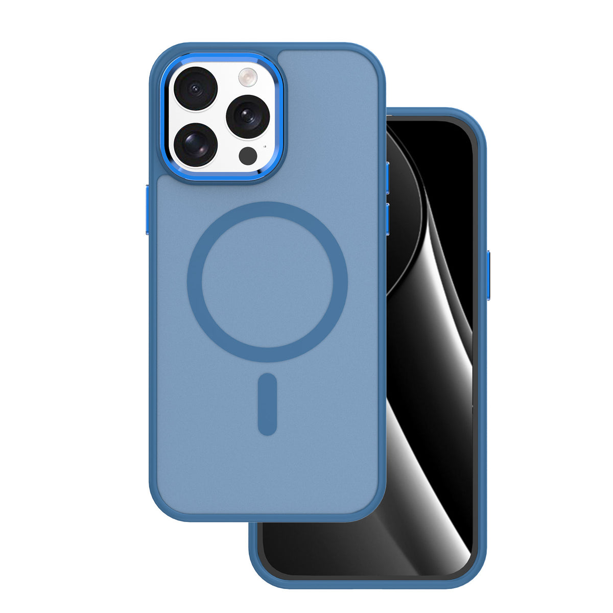 iPhone 14 Pro MagSafe Cover Frozen Mag Navy – Blå