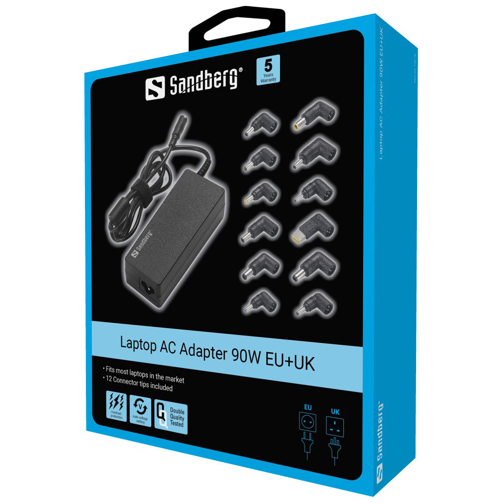 Laptop AC Adapter 90W EU+UK - billede 8