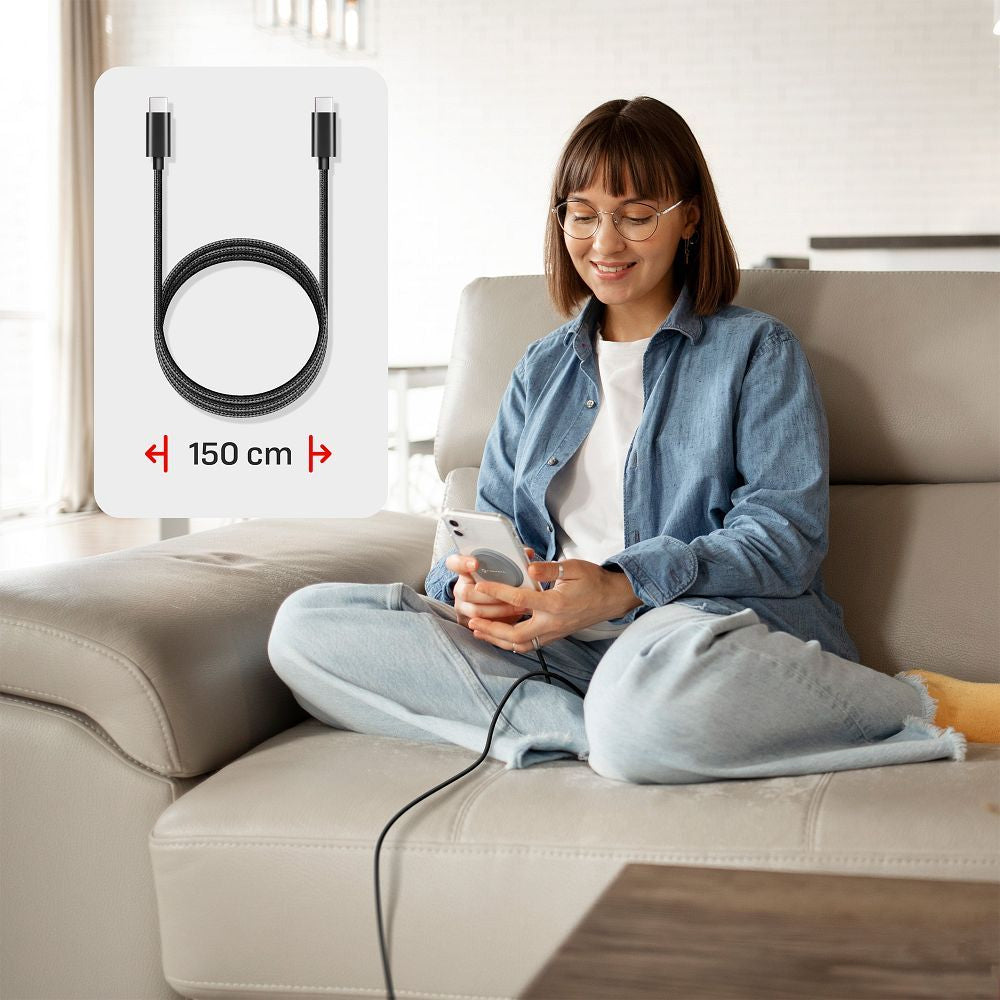 Trådløs oplader 15W Sølv Qi2 - billede 9