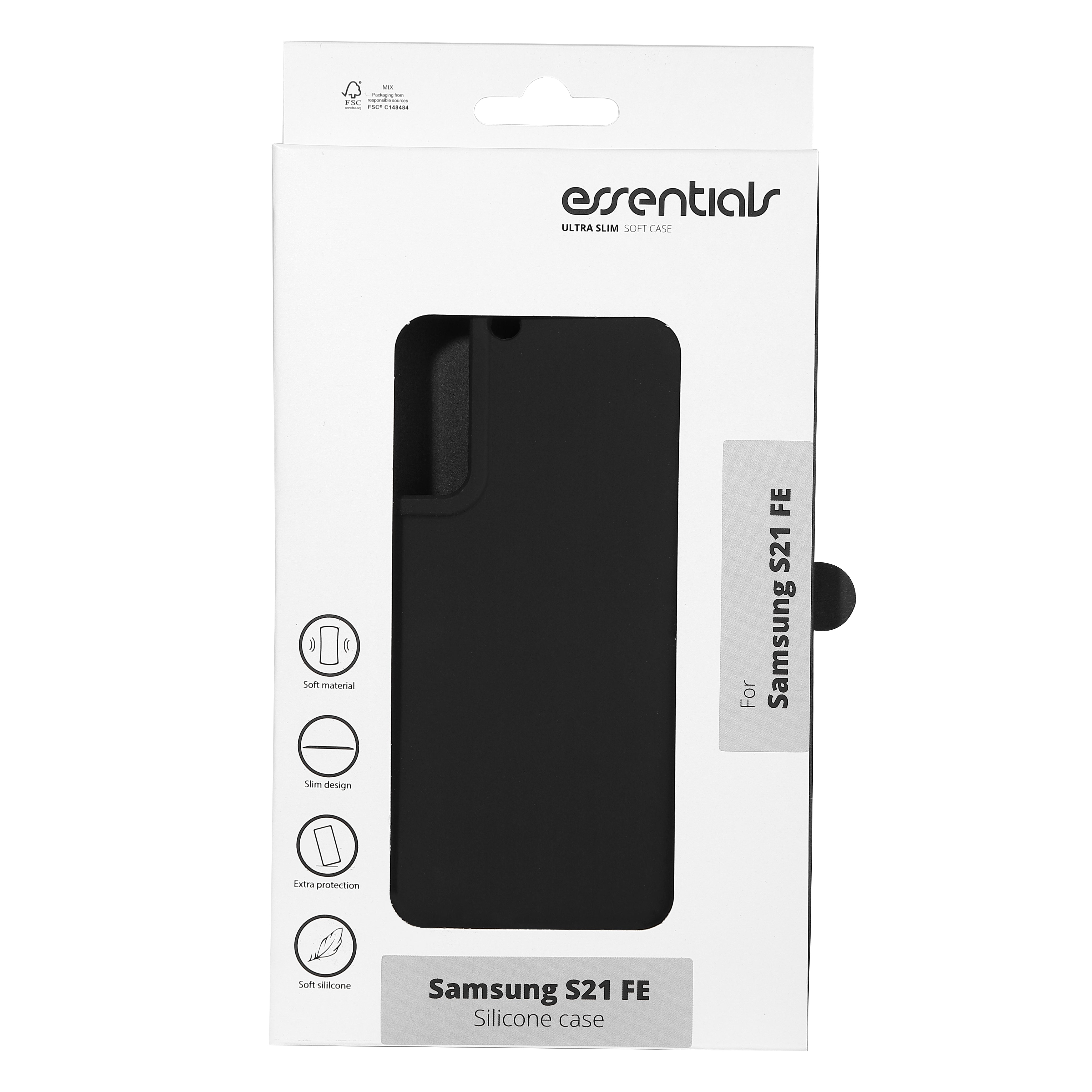 Samsung Galaxy S21 FE silicone back cover, Black