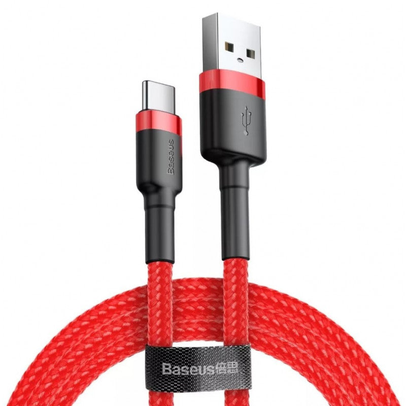 BASEUS USB Cable - Cafule CATKLF-U09 2A USB-C 3m red - EOL - billede 4